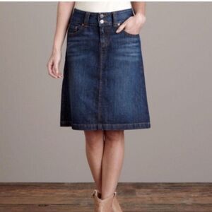 Red Engine Claret Blue Denim A Line Skirt Size 27